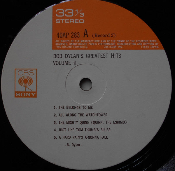 Bob Dylan's Greatest Hits Volume II