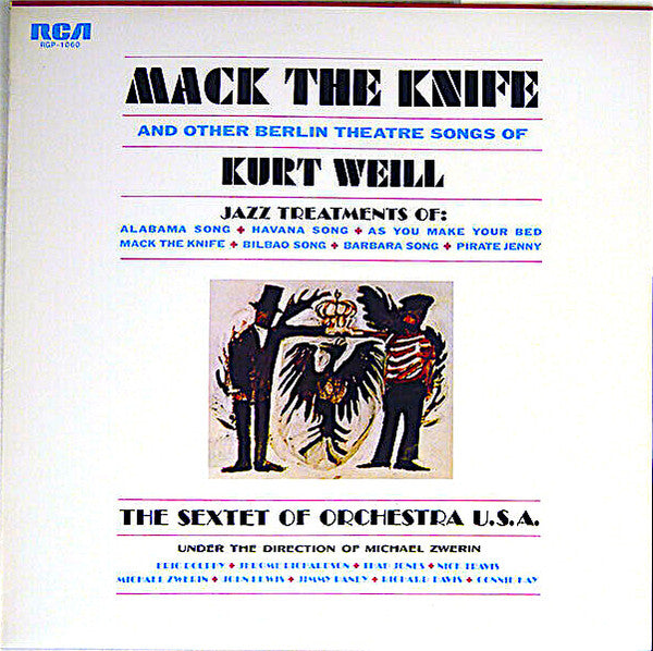 Mack The Knife And Other Berlin Theatre Songs Of Kurt Weill