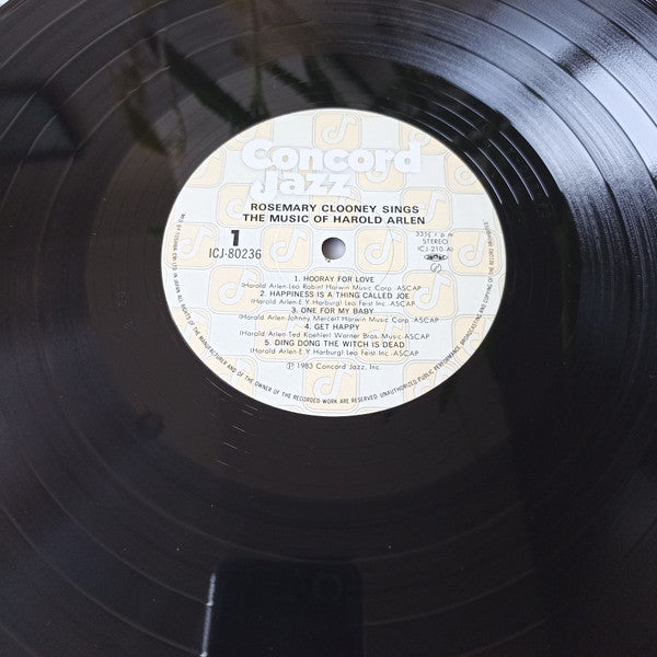 Rosemary Clooney Sings The Music Of Harold Arlen