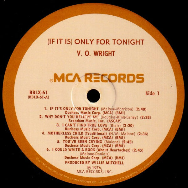 (If It Is) Only For Tonight