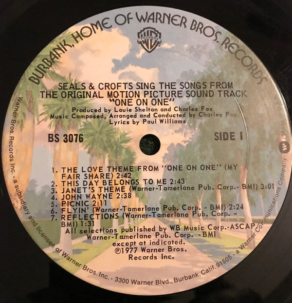 Seals & Crofts Sing The Songs From The Original Motion Picture Sound Track "One On One"
