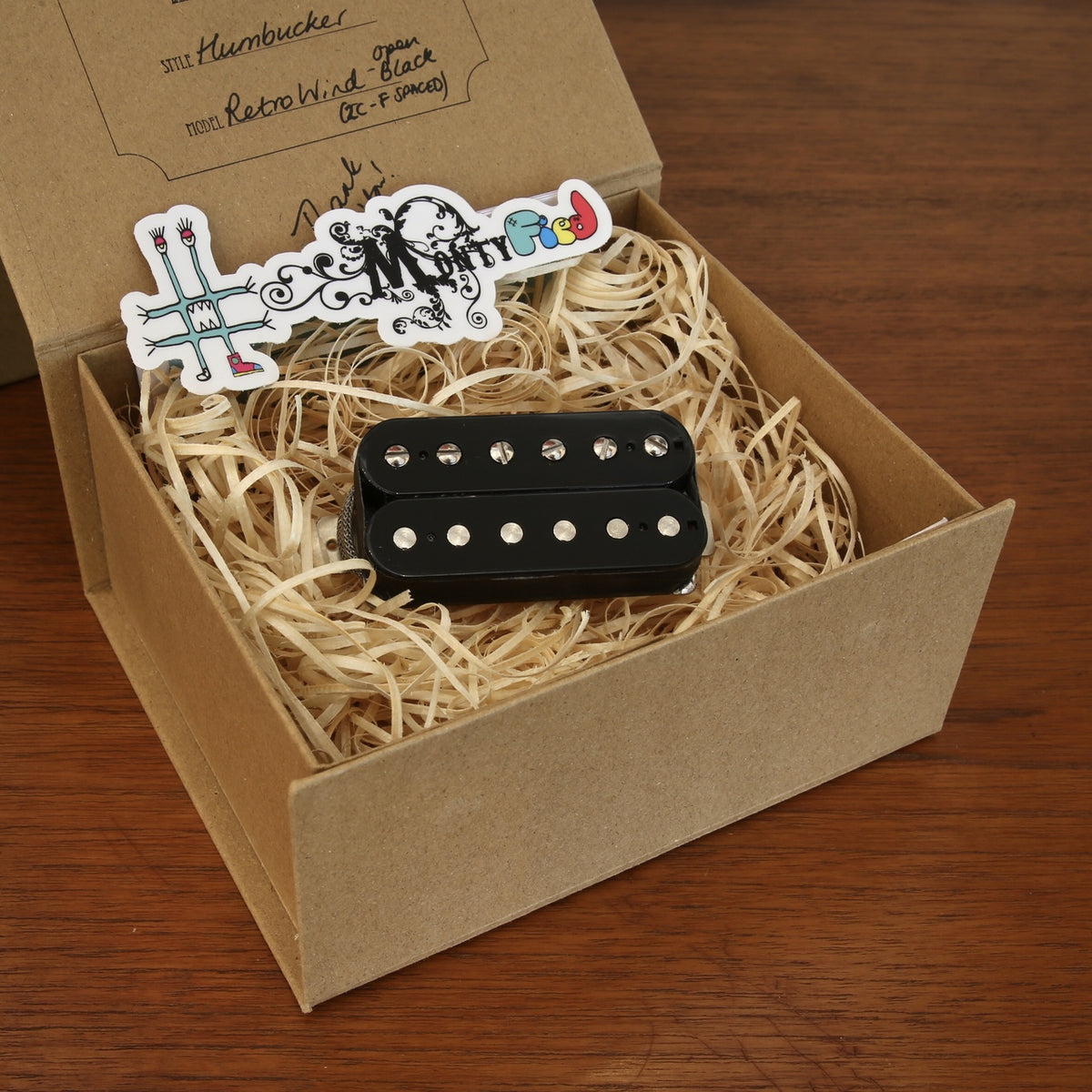 Monty's Guitars Monty's Retro Wind Humbucker Open Black Set