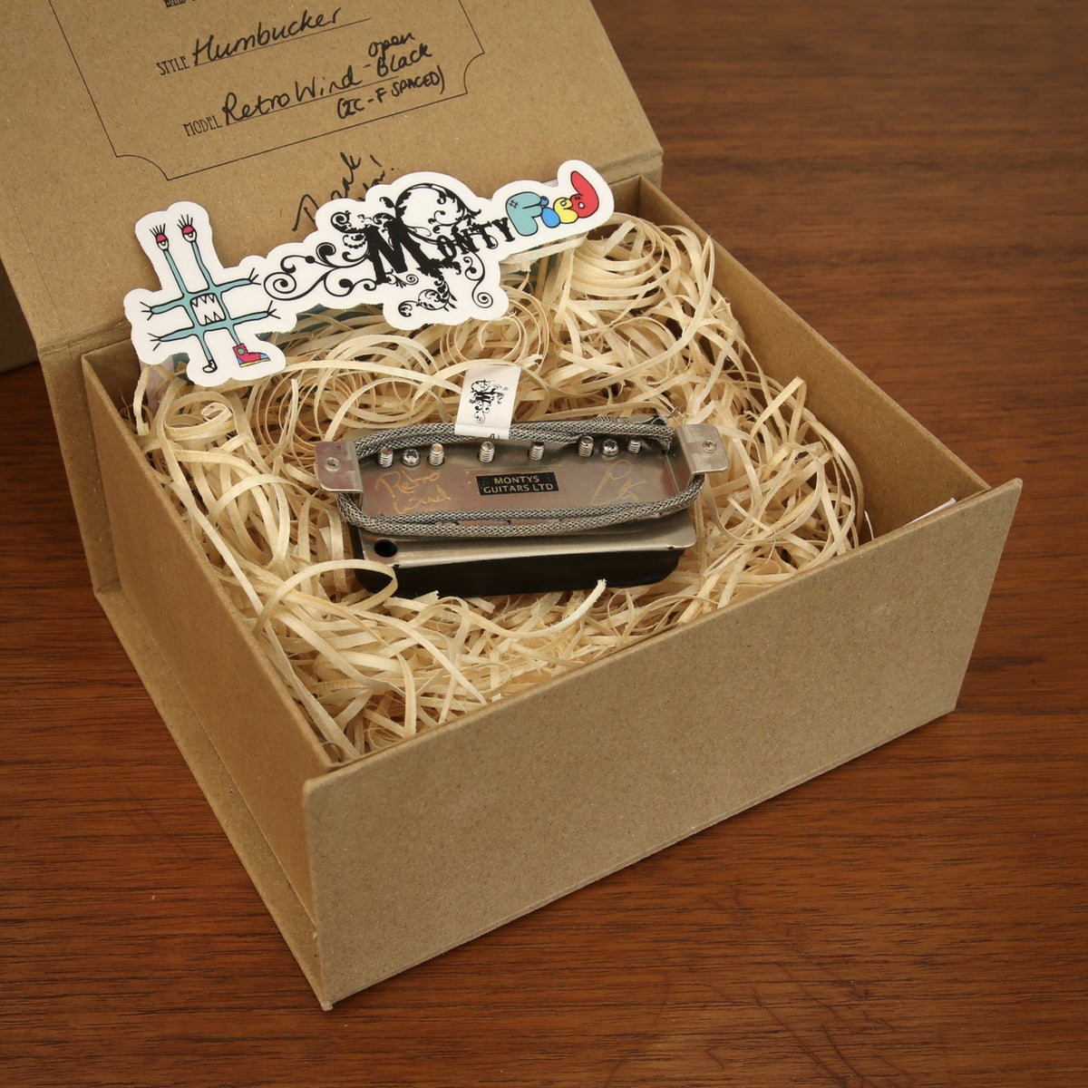 Monty's Guitars Monty's Retro Wind Humbucker Open Black Set