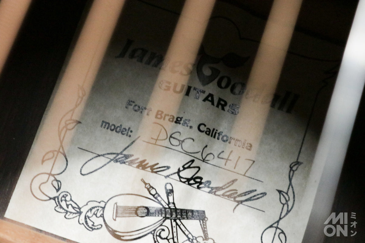 JAMES GOODALL DGC Grand Concert Model Master Sitka Spruce #6417