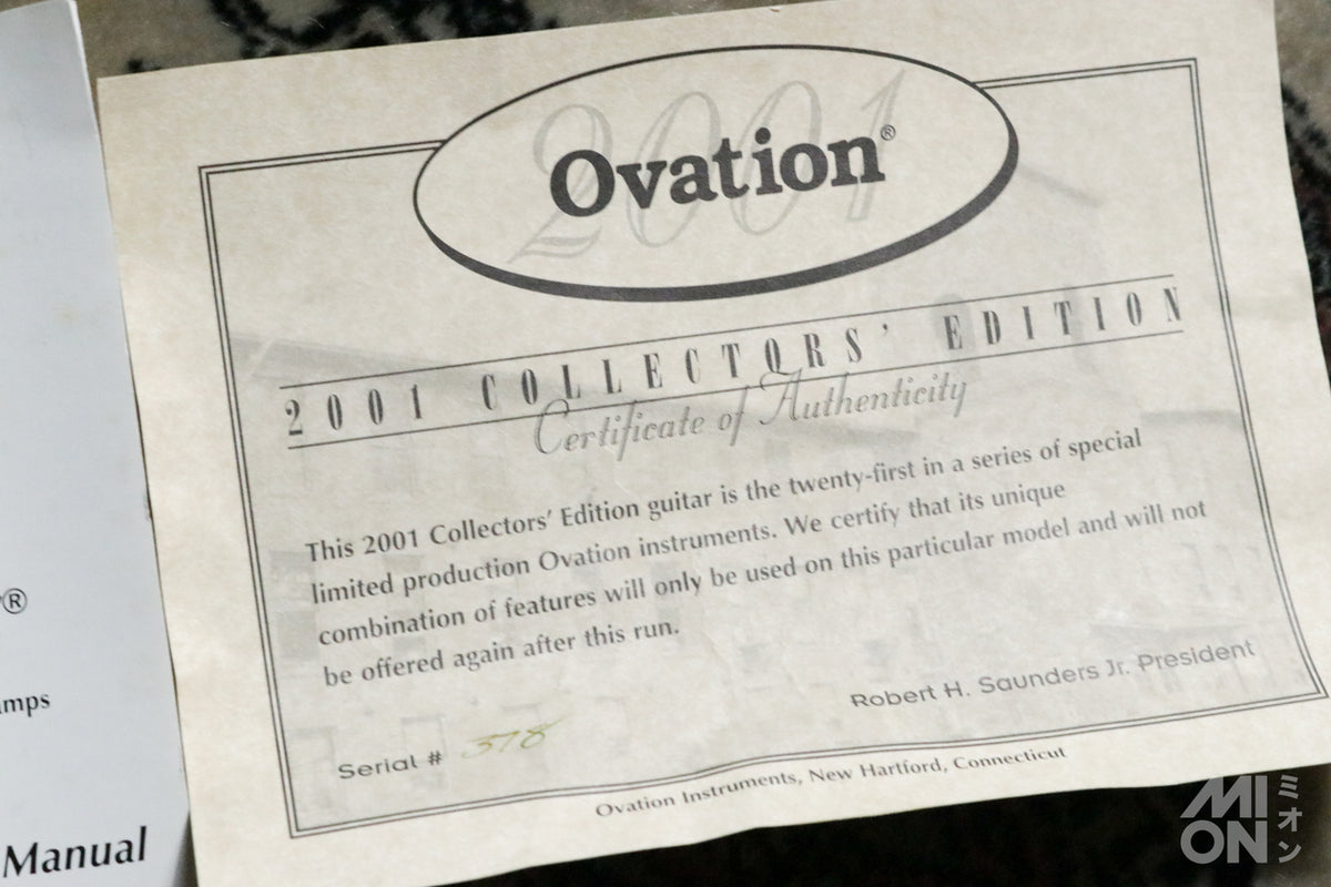 Ovation 2001 Collector's Edition #378