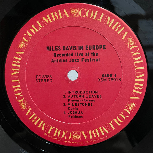 Miles Davis In Europe