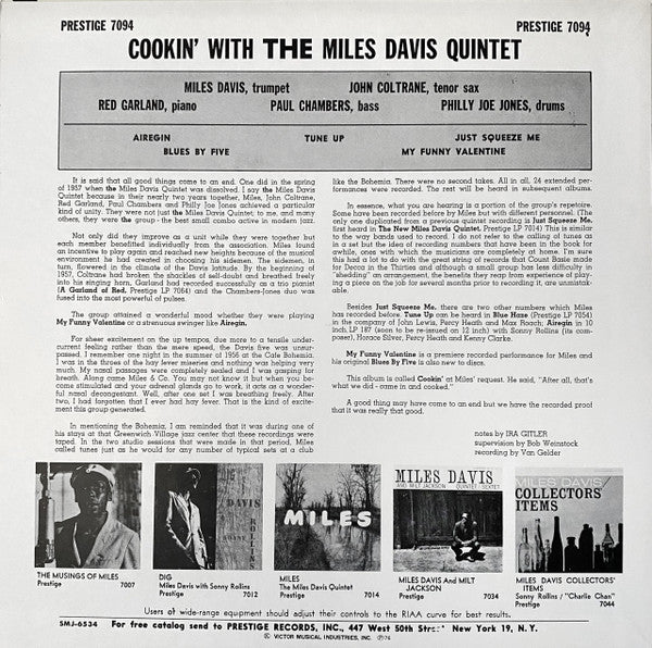 Cookin' With The Miles Davis Quintet