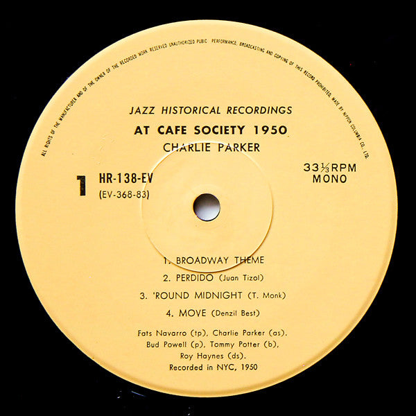 At The Cafe Society 1950