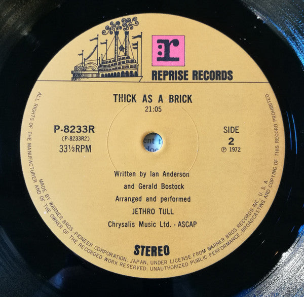 Thick As A Brick = ジェラルドの汚れなき世界