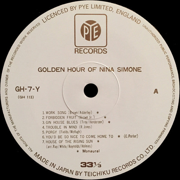 Golden Hour Of Nina Simone
