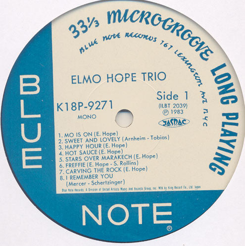 Elmo Hope Trio/Quintet