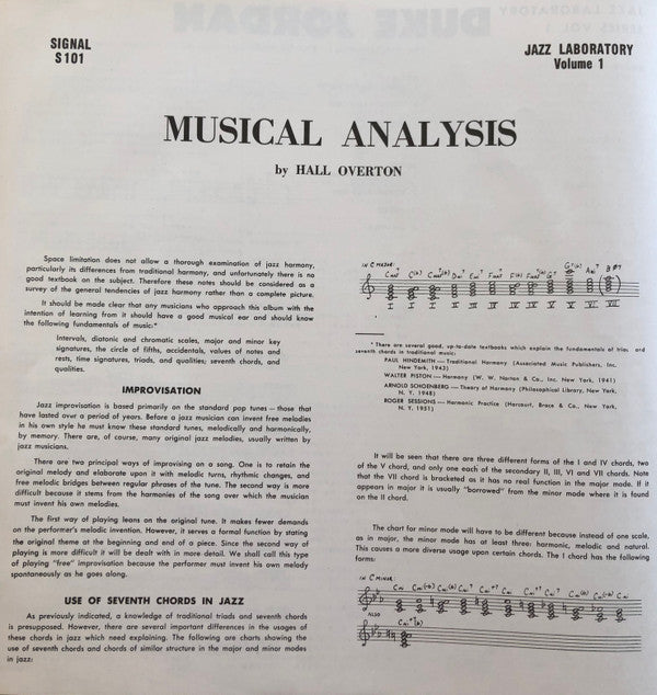 Jazz Laboratory Series Vol. 1