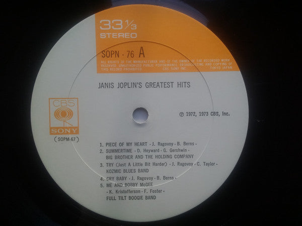 Janis Joplin's Greatest Hits