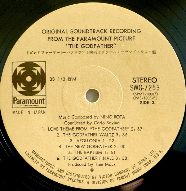 The Godfather (Original Soundtrack Recording)