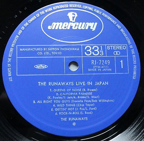Live In Japan = ライブ！ ザ・ランナウェイズ・イン・ジャパン