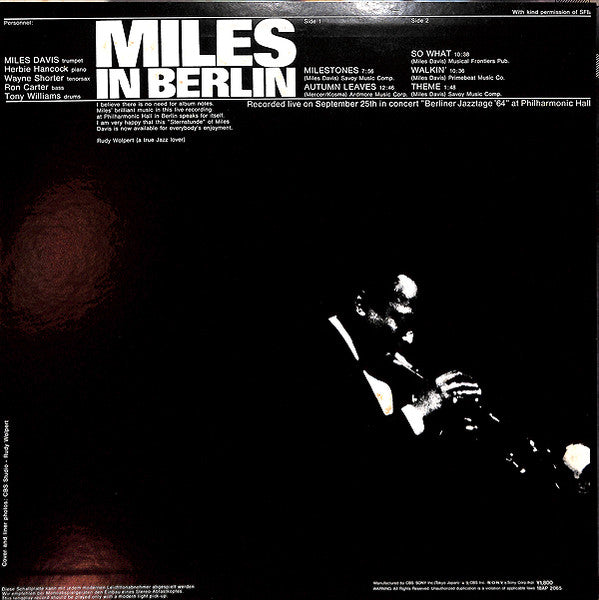 Miles In Berlin