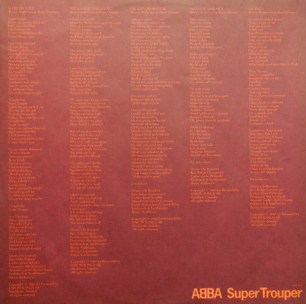 Super Trouper = スーパー・トゥルーパー