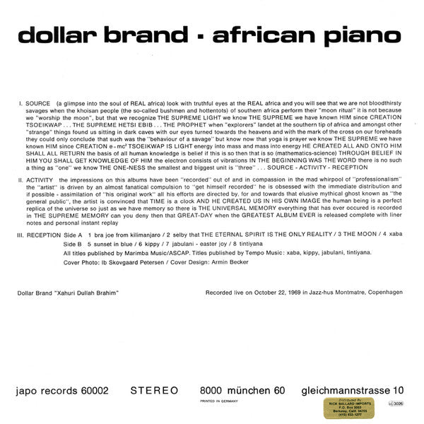 African Piano