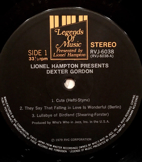 Lionel Hampton Presents Dexter Gordon