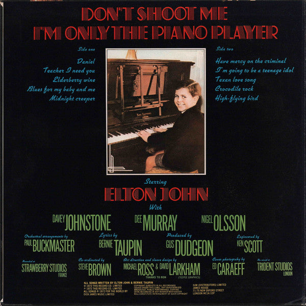 Don't Shoot Me I'm Only The Piano Player