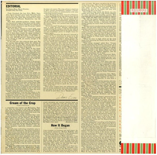 Raspberries' Best - Featuring Eric Carmen