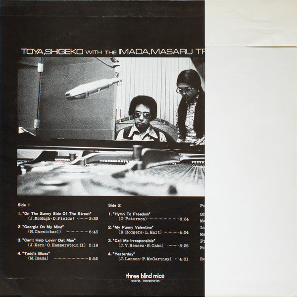 Toya, Shigeko With The Imada, Masaru Trio