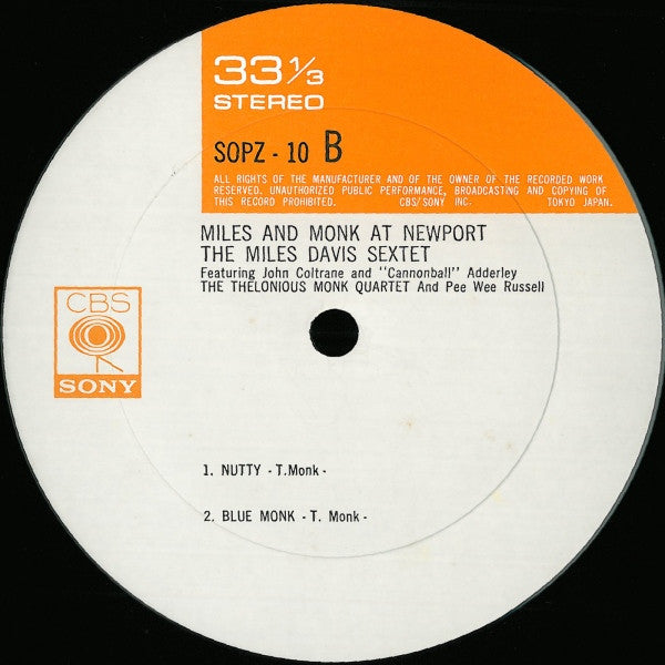 Miles & Monk At Newport