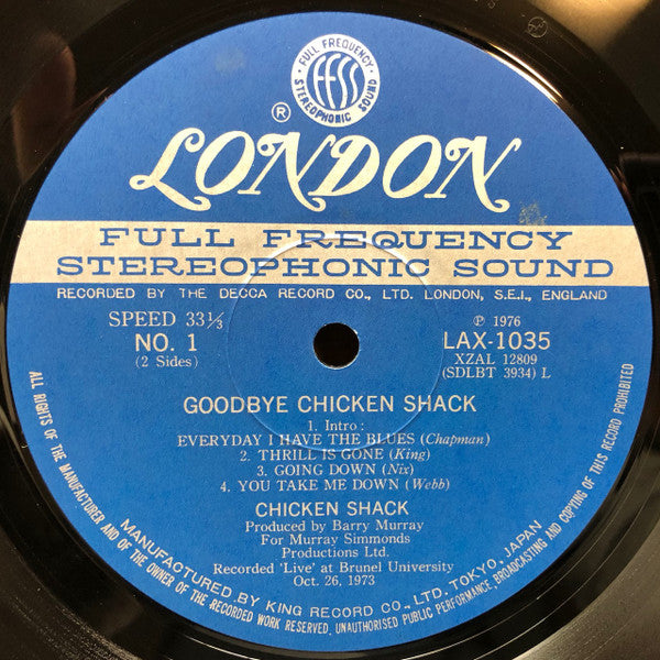 Goodbye Chicken Shack