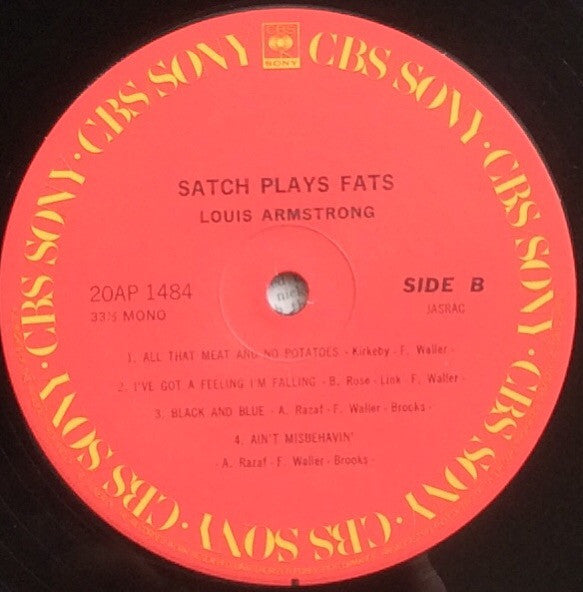 Satch Plays Fats: A Tribute To The Immortal Fats Waller By Louis Armstrong And His All-Stars
