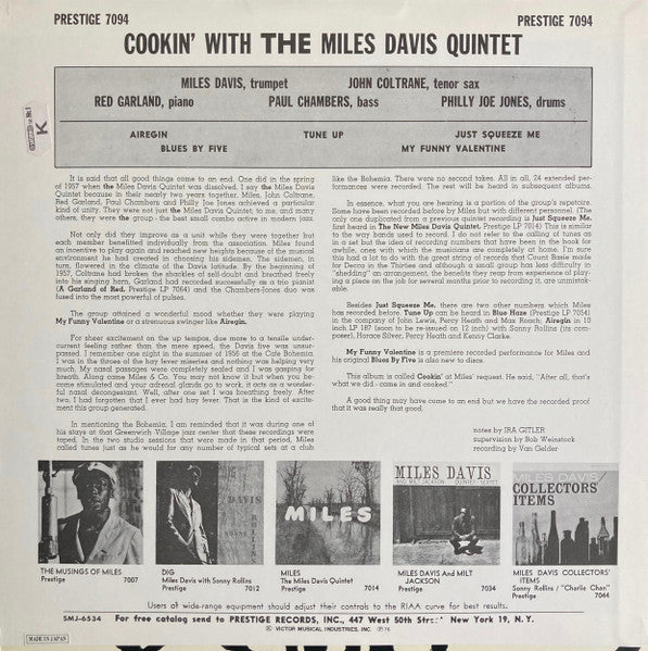 Cookin' With The Miles Davis Quintet