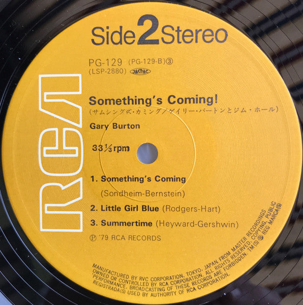 Something's Coming!