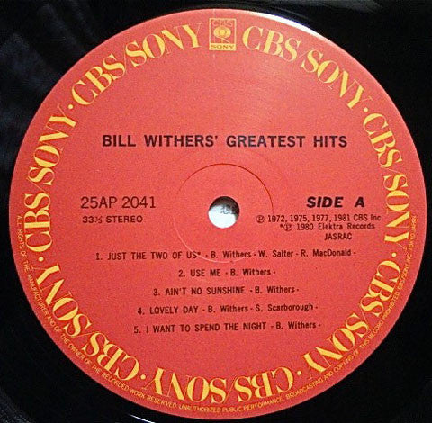 Bill Withers' Greatest Hits