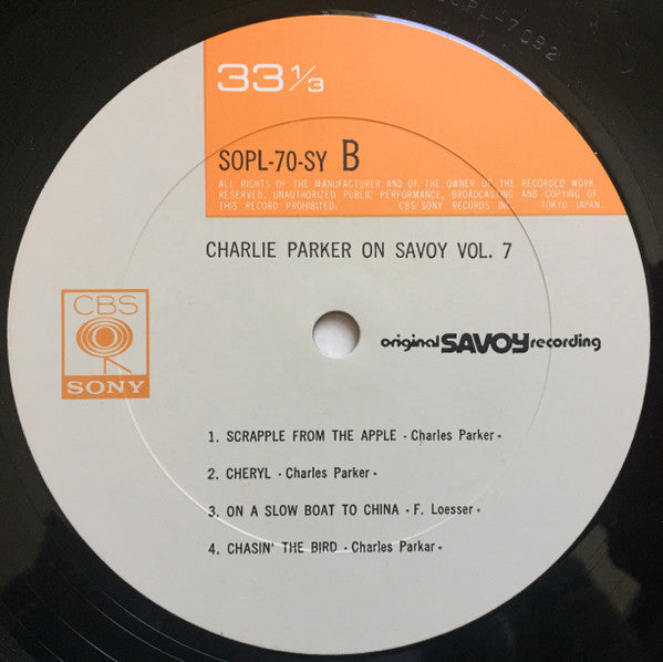 Charlie Parker On Savoy Vol. 7
