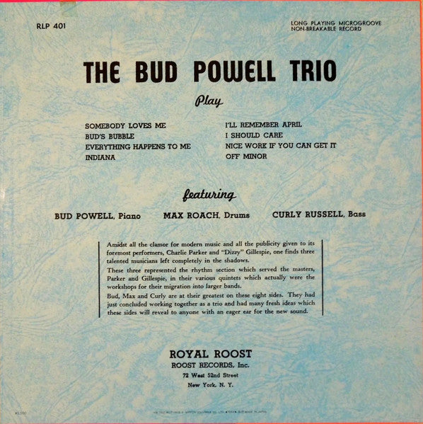 The Bud Powell Trio