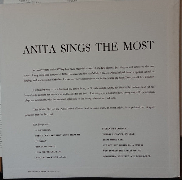 Anita Sings The Most
