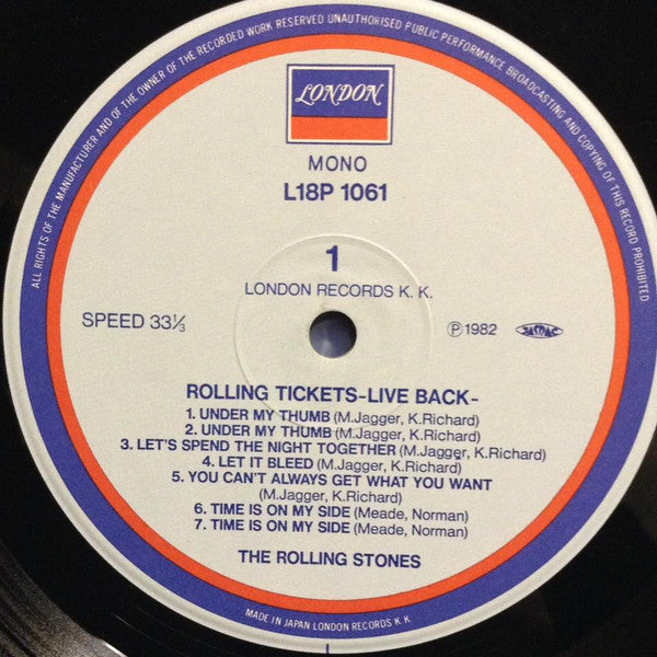 Rolling Tickets - Live Back