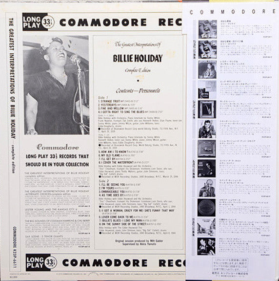 The Greatest Interpretations Of Billie Holiday - Complete Edition