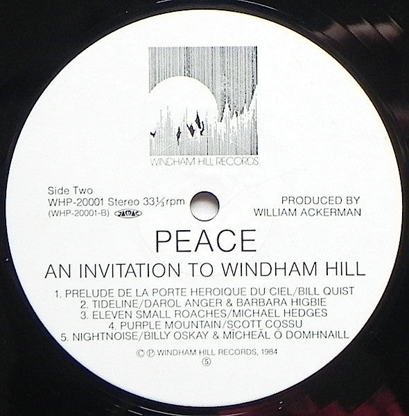 Peace - An Invitation To Windham Hill, vol. 1