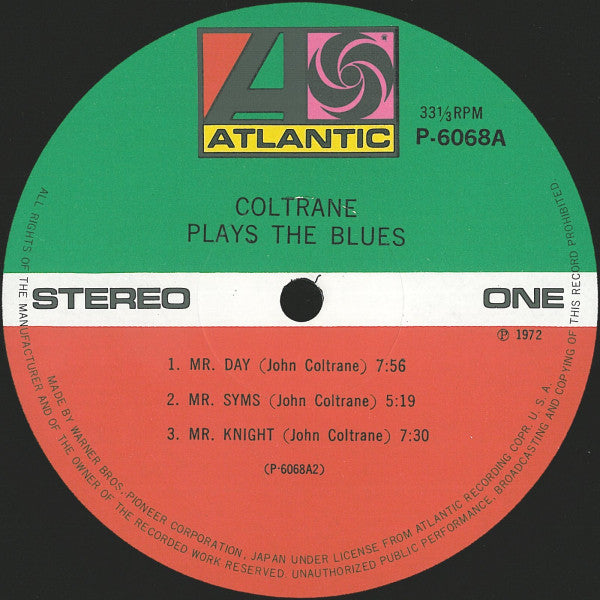 Coltrane Plays The Blues