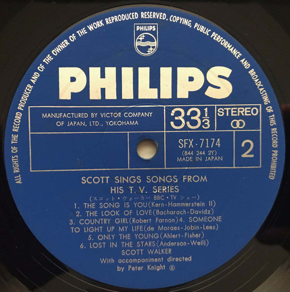 Scott (Scott Walker Sings Songs From His T.V. Series) = スコット・ウォーカー BBC TVショー