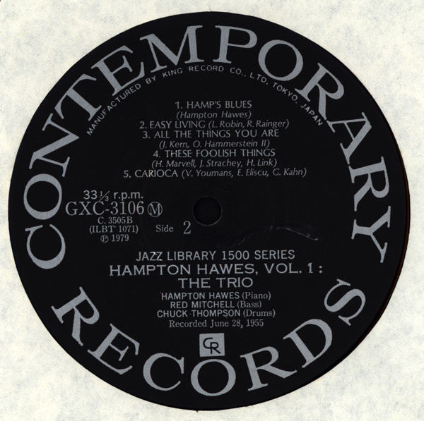 Hampton Hawes Trio, Vol. 1