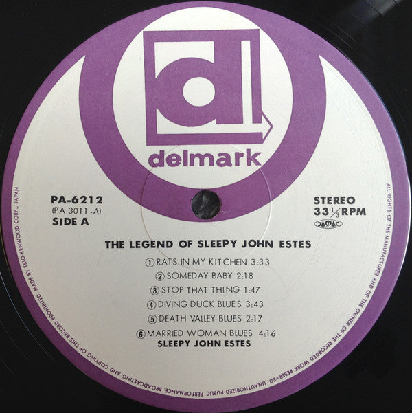 The Legend Of Sleepy John Estes = スリーピー・ジョン・エスティスの伝説