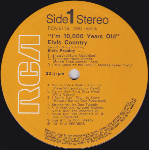 "I'm 10,000 Years Old" Elvis Country