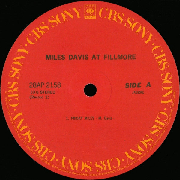Miles Davis At Fillmore