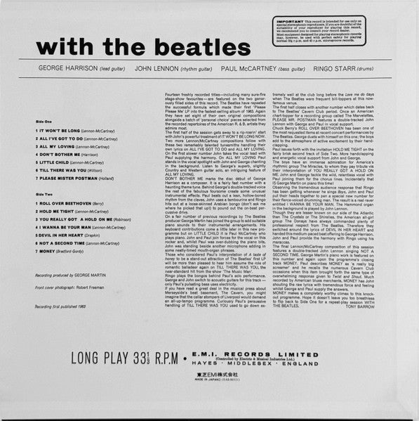 With The Beatles = ウィズ・ザ・ビートルズ（これがビートルズ Vol. 2）