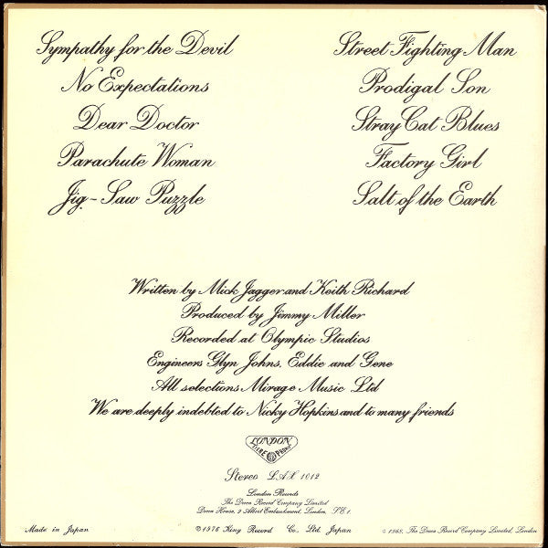 Beggars Banquet