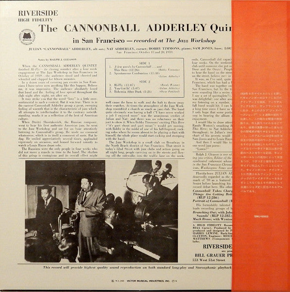 The Cannonball Adderley Quintet in San Francisco