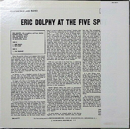 At The Five Spot, Volume I.
