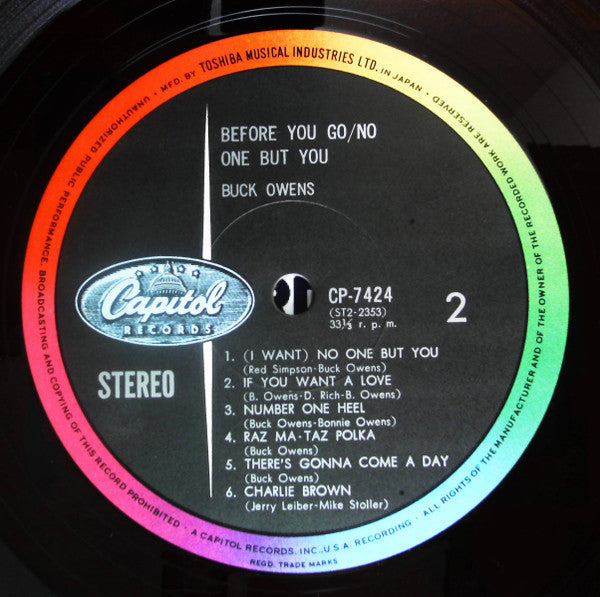 Before You Go / No One But You