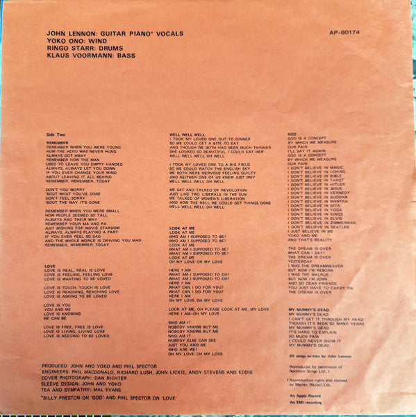 John Lennon / Plastic Ono Band